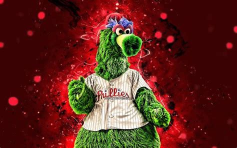 Download wallpapers Phillie Phanatic, 4k, mascot, Philadelphia Phillies, baseball, MLB, creative ...