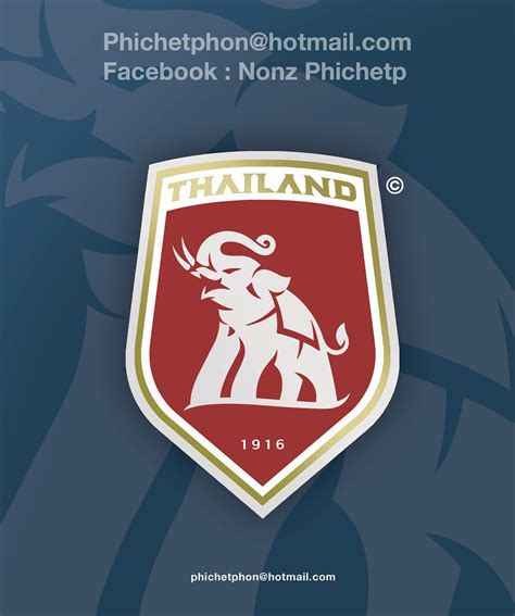 Emblem design for The Thailand National Football Team 2017 contest by Mr.Phichetphon Thaiprasong ...