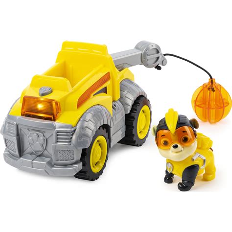 Buy Paw Patrol Mighty Pups Super PAWs Rubble’s Deluxe Vehicle with Lights and Sound Online at ...