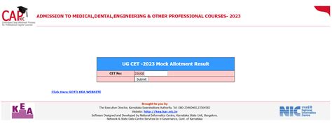 KCET Seat Allotment Result 2023 Live Updates: KEA Karnataka CET round 1 ...