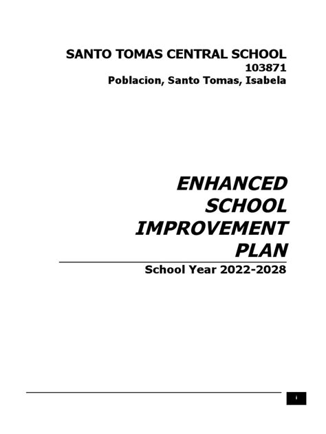 Sip Template 2023-2028 | PDF | Learning | Behavior Modification