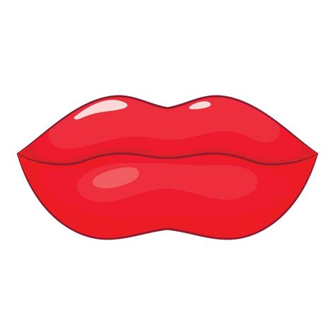 icono de labios, estilo de dibujos animados 15076476 Vector en Vecteezy