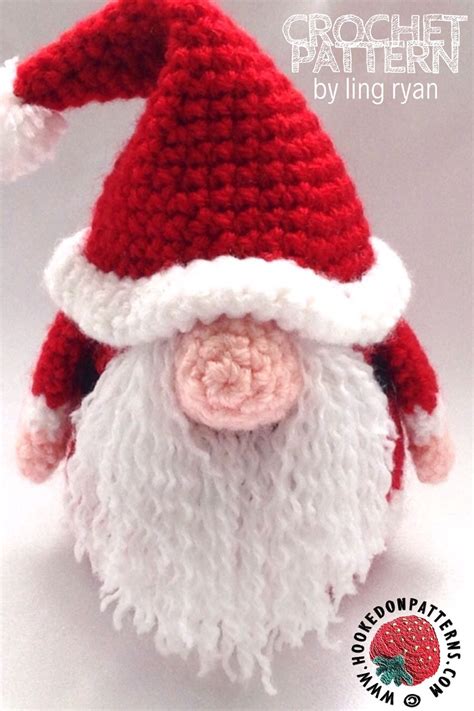 Santa Gonk Crochet Pattern | Crochet santa, Crochet xmas, Christmas ...