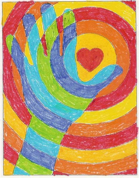 Painting Projects for Kids Beautiful “cool Hands Warm Heart” | Cool art ...