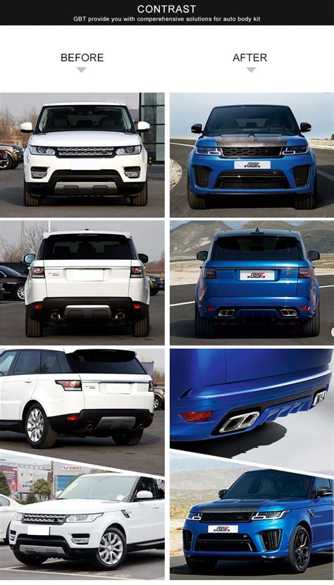 Gbt Factory Range Rover Sport Auto Exterior Upgrade Svr Model Bumper ...