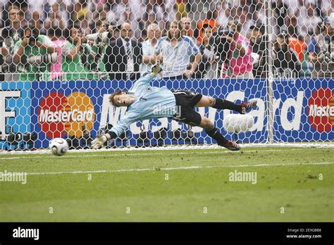 Germany's goalkeeper Jens Lehmann during the FIFA World Cup 2006, quarter final, Germany vs ...