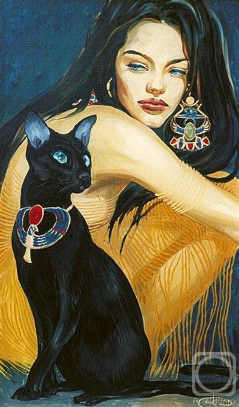 Fattah Hallah-Фаттах Галла | Egyptian cat goddess, Egyptian cats, Cat art