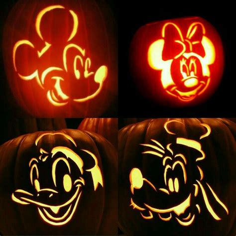 Donald Duck Pumpkin Carving Stencil