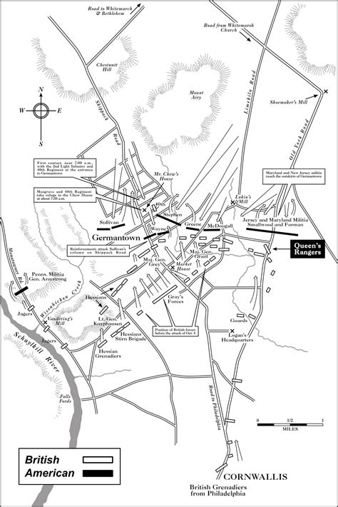 Germantown Map Maryland Militia - Journal of the American Revolution