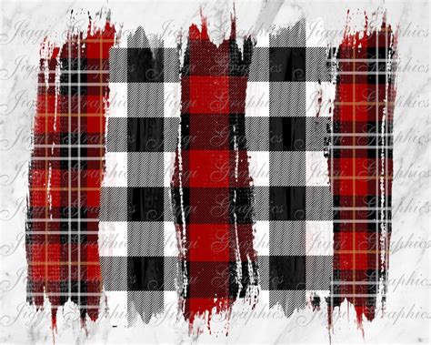 Red and Black buffalo plaid background sublimation Buffalo | Etsy