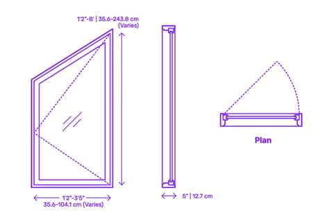 Casement Window - Trapezoid Dimensions & Drawings | Dimensions.com