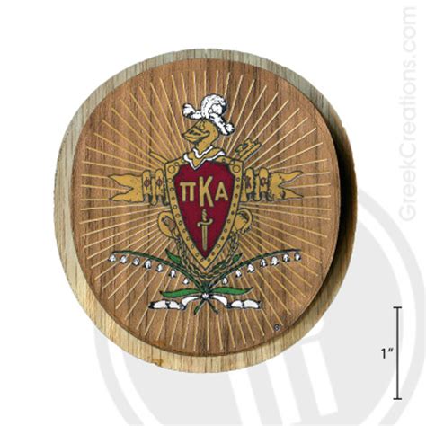 Pi Kappa Alpha Large Raised Wooden Crest