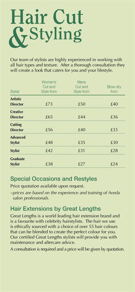 Hair Cuts & Styling Aveda hair salon Farnham