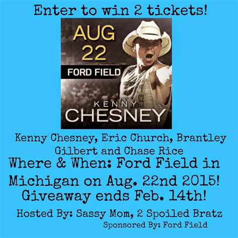 Missy's Product Reviews : Kenny Chesney Tickets Giveaway Sponsored