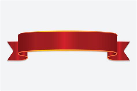 Red ribbon banner design 8957177 Vector Art at Vecteezy