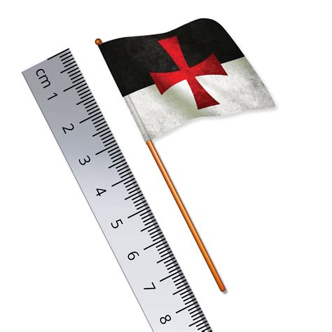 Knights Templar Flag, Baucent (1:32 Scale Toy Soldier Flag) – Britains Flags