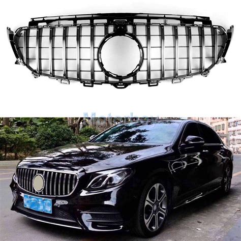 Buy Usudu GT R Style Grille W213 E200 E250 E300 E43 AMG 2016-2018 Grill For Mercedes Benz W213 ...