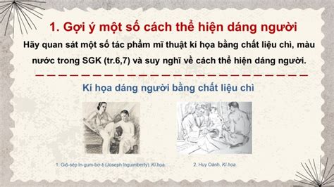 Giáo án điện tử Mĩ thuật 8 kết nối Bài 1: Hình tượng con người trong sáng tạo mĩ thuật | Bài ...