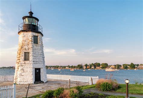 Newport Harbor - Goat Island Lighthouse, Newport, Rhode Island ...