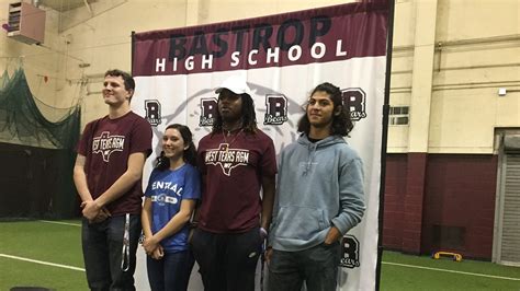 Bastrop High School athletes sign letters to play sports in college