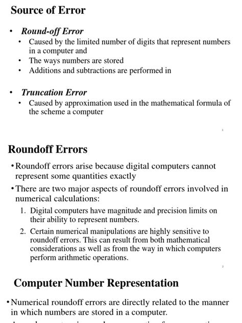 L3 Source of Error, Floating-Point | PDF | Elementary Mathematics | Theory Of Computation