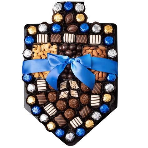 Hanukkah X-Large Chocolate & Nuts Dreidel Gift Basket • Hanukkah (Chanukah) Gift Baskets ...