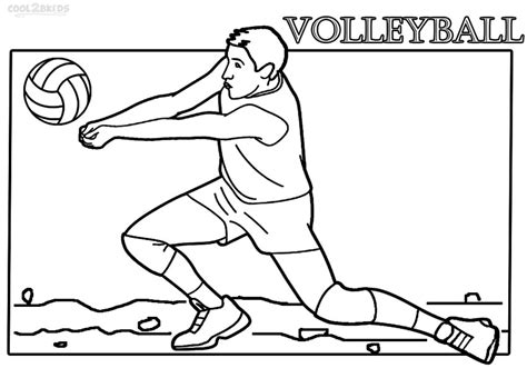 Volleyball Coloring Sheets Coloring Pages