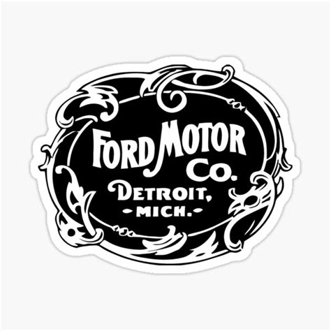 "Ford Motor Co Vintage Logo" Sticker for Sale by Paul Gillings | Redbubble