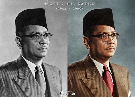 Tunku Abdul Rahman, the founding father and first prime minister of ...