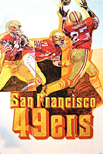 Vintage 1972 San Francisco 49ers NFL poster