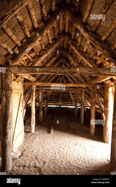 Prehistoric Reconstruction of a Stone Age House Stock Photo - Alamy