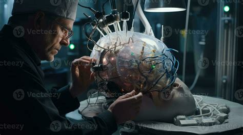 technology artificial brain implant ai generated 29709410 Stock Photo ...