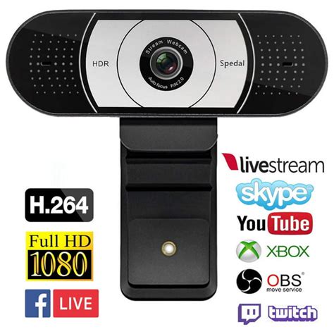 Spedal Streaming 1080P Webcam, Gaming Live USB Camera Compatible with ...