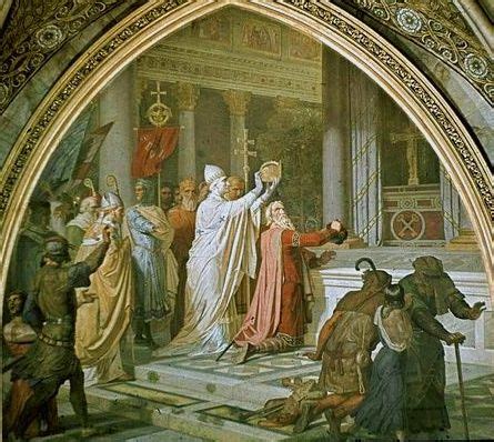 Pope St. Leo III crowning Charlemagne Painting by Josef Kehren | Charlemagne