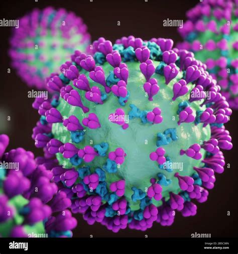 Coronavirus particle, illustration Stock Photo - Alamy