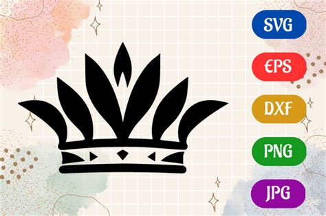 Crown | Silhouette SVG EPS DXF Vector Graphic by Creative Oasis ...