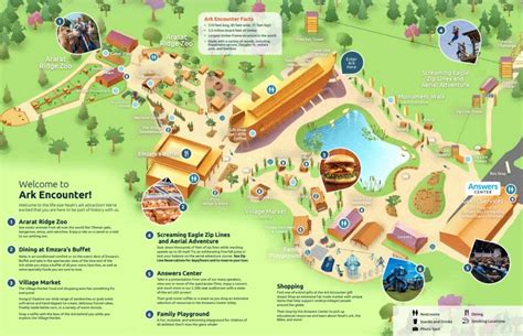 Ark Encounter Map and Brochure (2021 - 2023) | ThemeParkBrochures.net