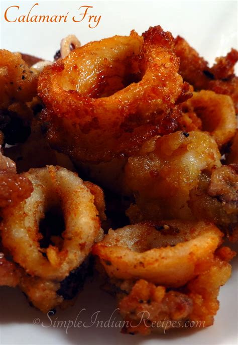 Crispy Fried Calamari - Deep fried squid rings | Simple Indian Recipes