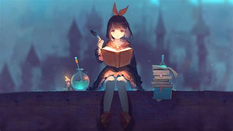 Anime Girl Studying Wallpapers - Wallpaper Cave