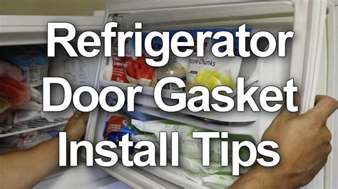 Refrigerator Door Gasket Installation Tips - New Door Seals or Reversing the Doors - YouTube