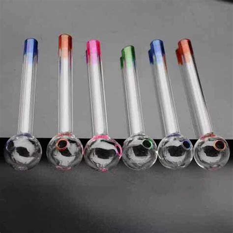 2021 10cm Handcraft Pyrex Glass Oil Burner Pipe Mini Smoking Hand Pipes Thick Glass Pipe Oil ...