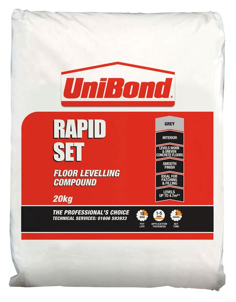 UniBond Rapid set Floor levelling compound 20kg | Departments | DIY at B&Q