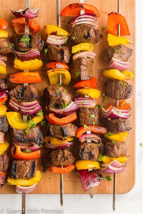 Easy Beef Kabobs {Great for Entertaining!} - Spend With Pennies