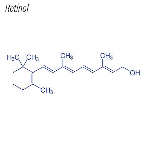 Vector Skeletal formula of Retinol 6740333 Vector Art at Vecteezy