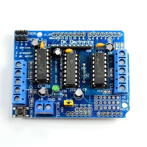 Arduino Shield L293D para motores DC, a pasos y servos— Talos Electronics