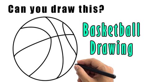 How to Draw a Basketball Drawing | Easy Basketball Sketch Step by Step - YouTube