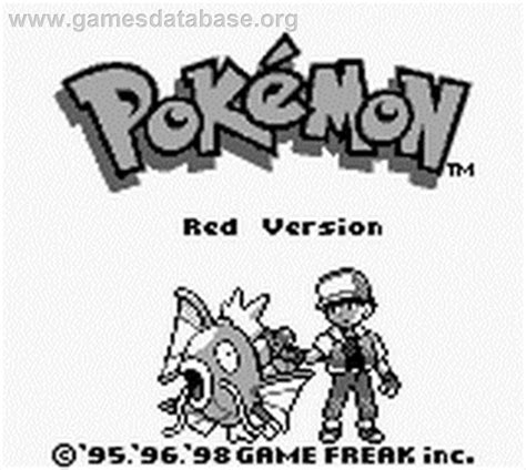 Pokemon - Red Version - Nintendo Game Boy - Artwork - Title Screen