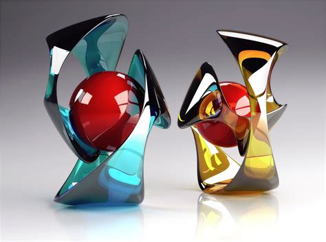 modern art glass sculpture