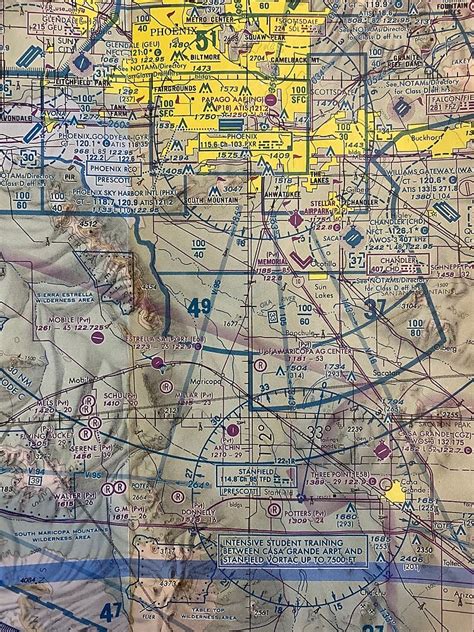 "Arizona aviation sectional chart PHX area" Poster for Sale by abpumatrumpet | Redbubble