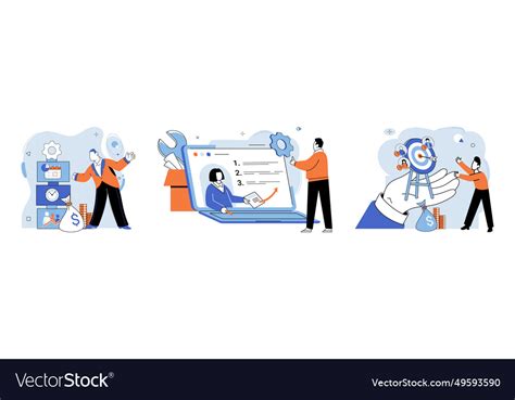 Business development concept Royalty Free Vector Image